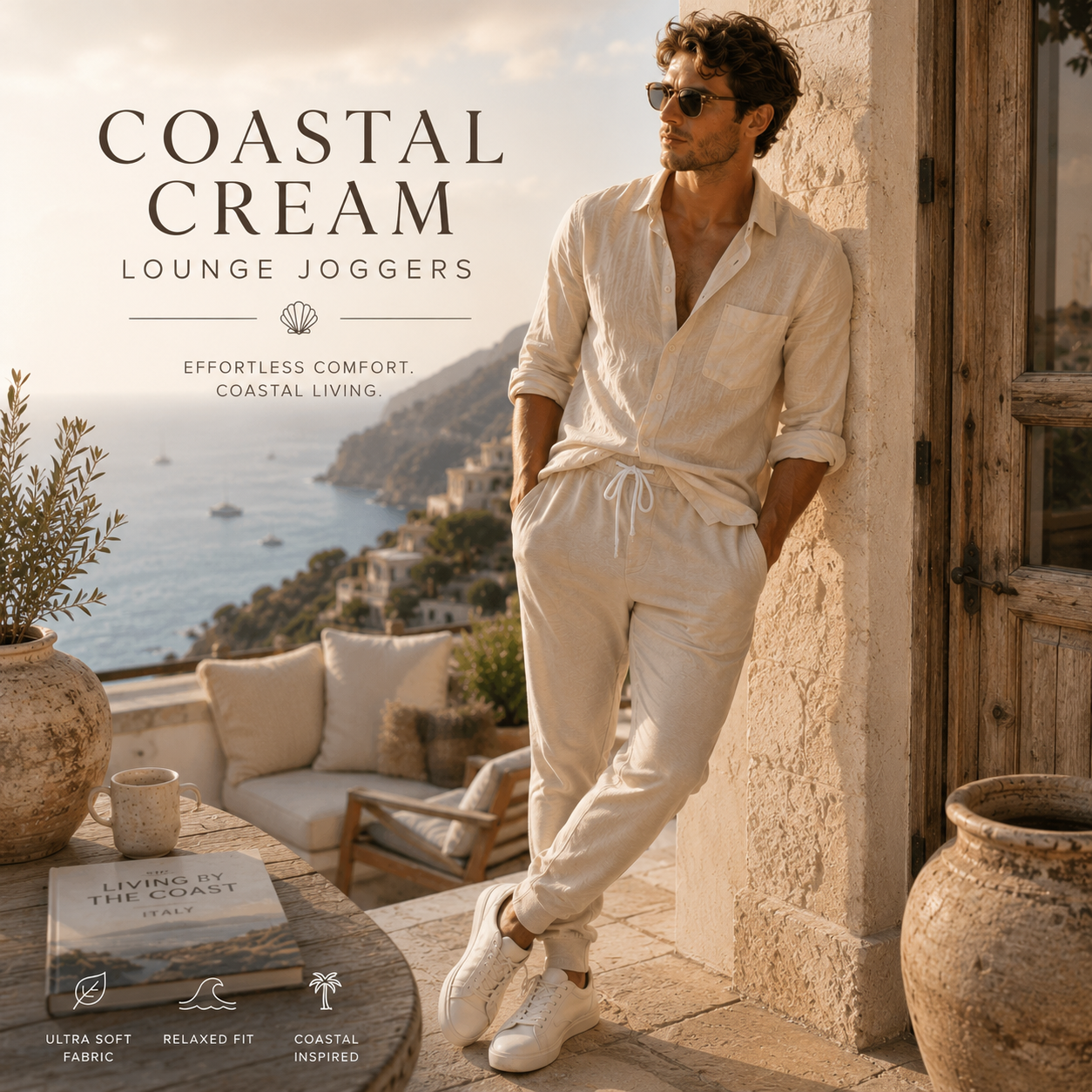 Coastal Cream Lounge Joggers