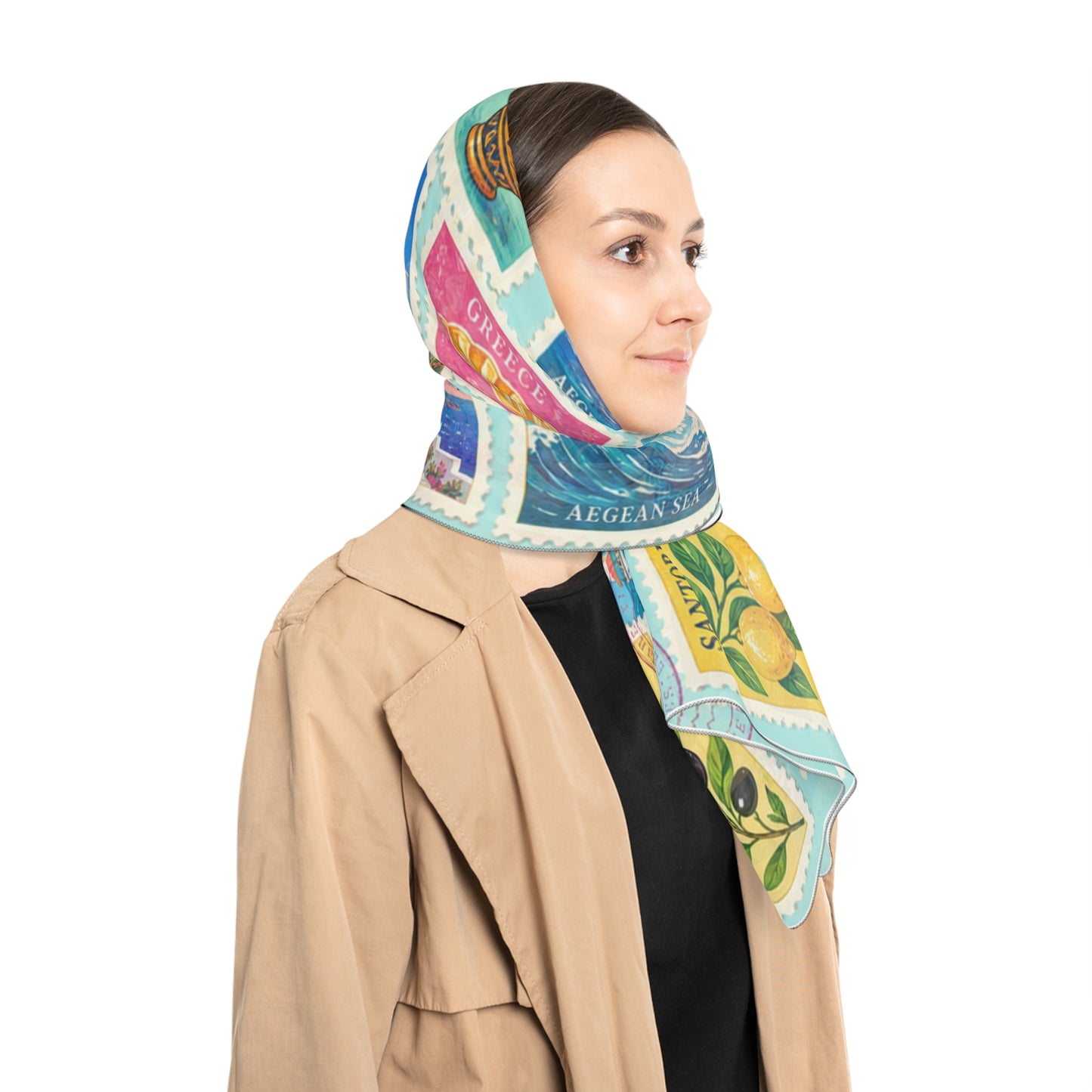 The Santorini Postcard Scarf