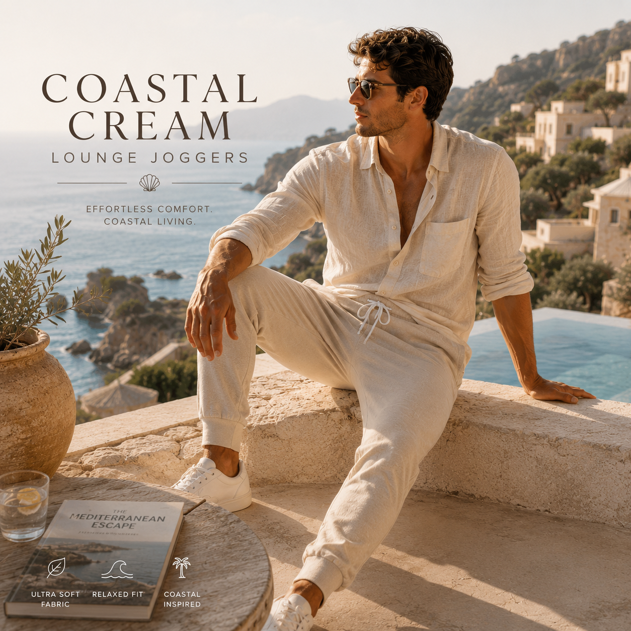 Coastal Cream Lounge Joggers