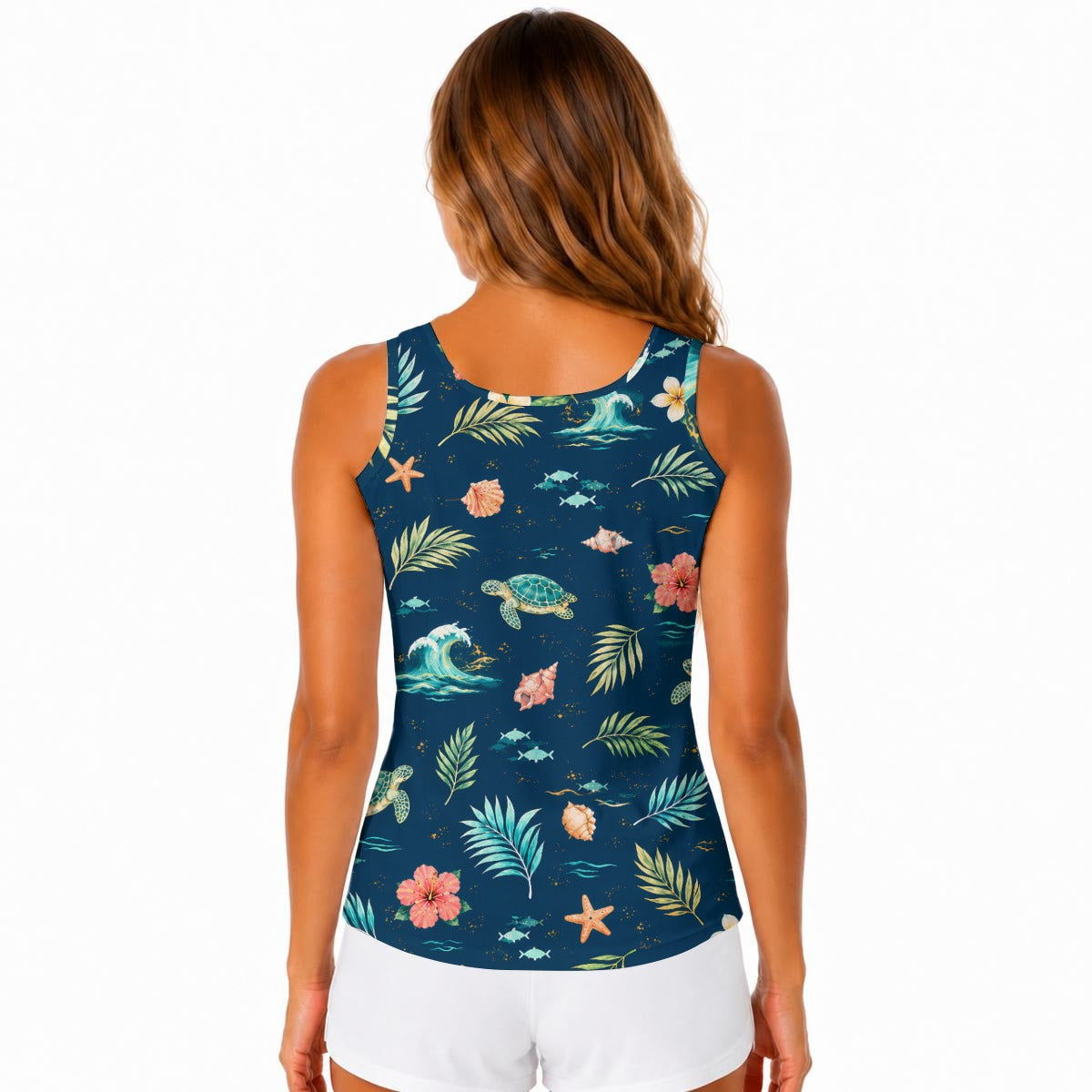 All-Over Print Women Built-in Bra Sports Tank Tops
