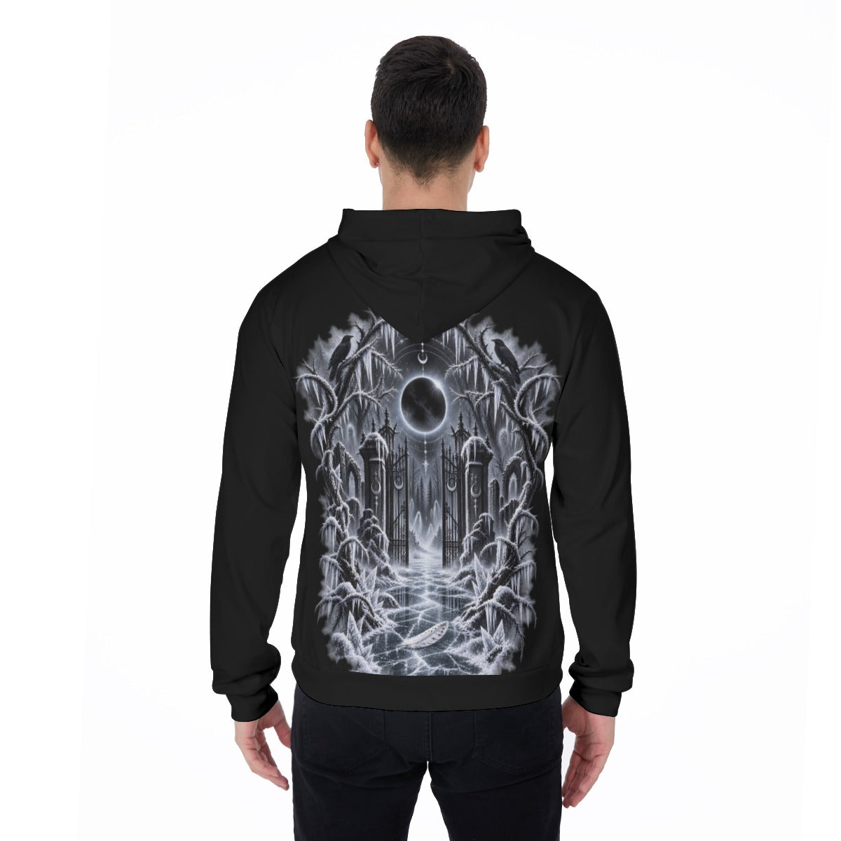 All-Over Print Men's Thicken Pullover Hoodie