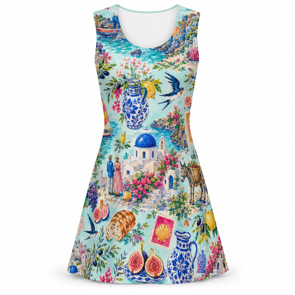 All-Over Print Women's Yoga Tank Dress