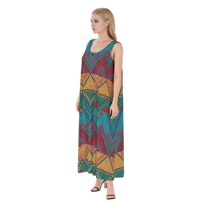 Serengeti Sun Savanna Maxi Dress by Dreamsia, second view