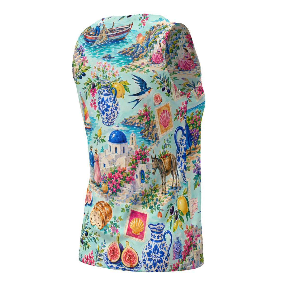 All-Over Print Women’s Sport Double-Sided Print Sleeveless Tank And  Shorts Set