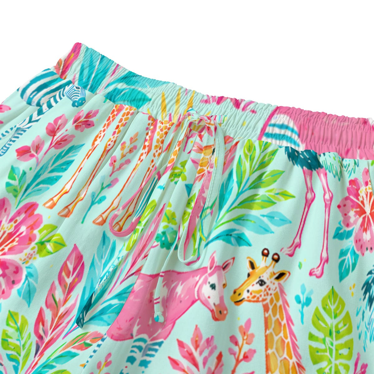 All-Over Print Women's Shorts With Drawstring | Rayon