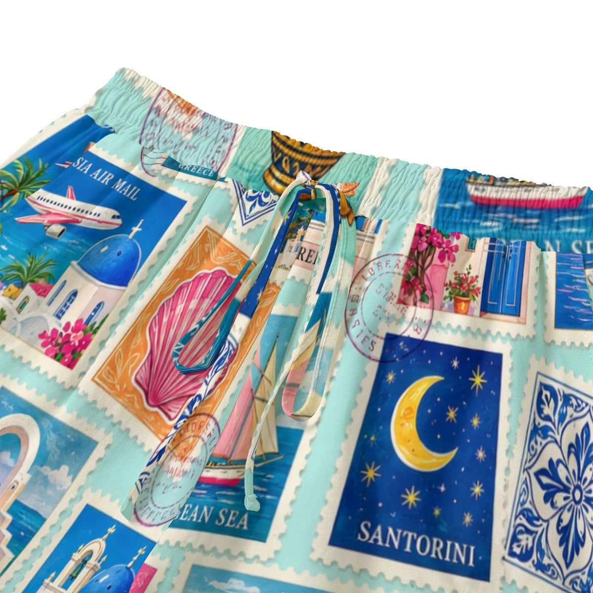 All-Over Print Women's Shorts With Drawstring | Rayon