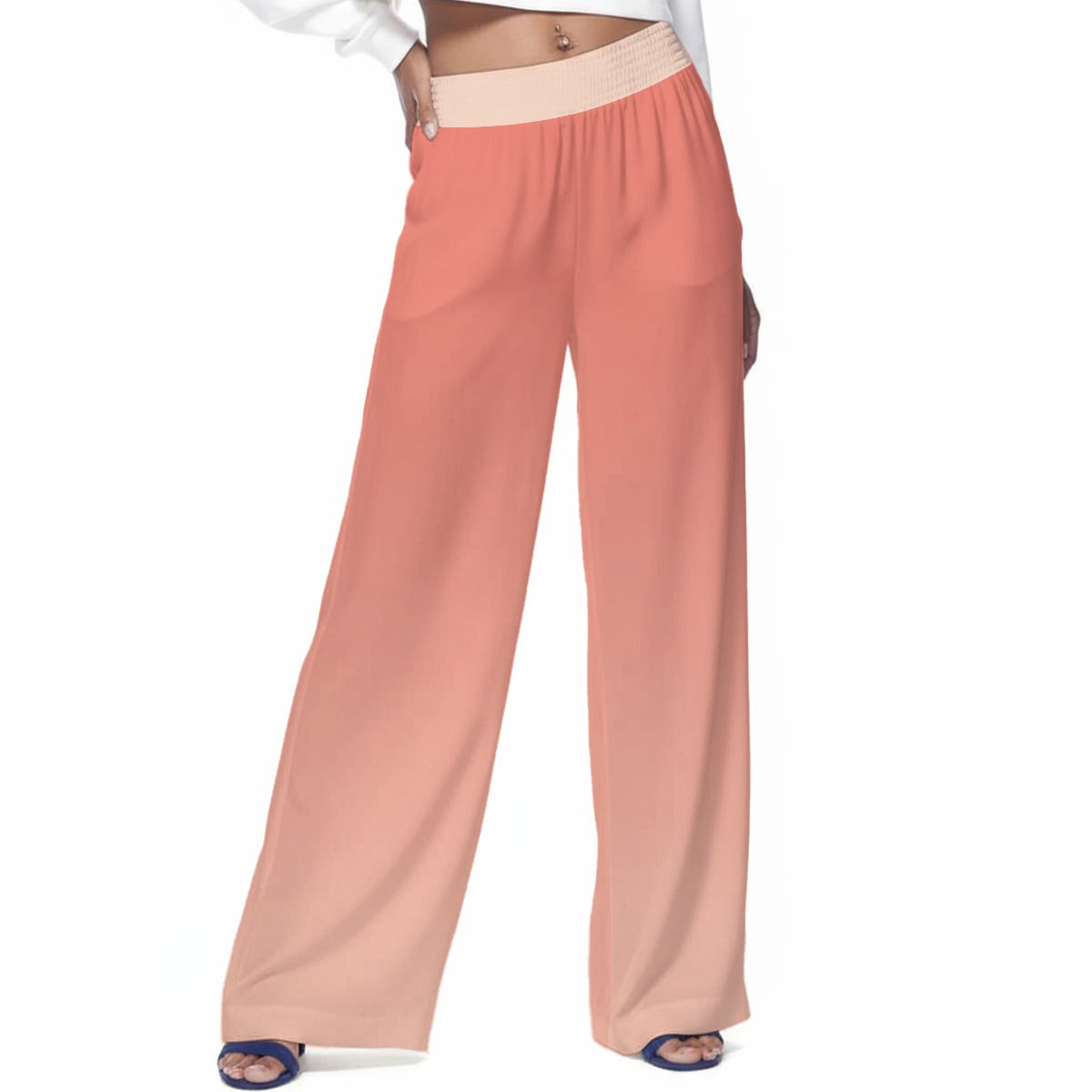 Sunset Coral Ombré Resort Pants by Dreamsia