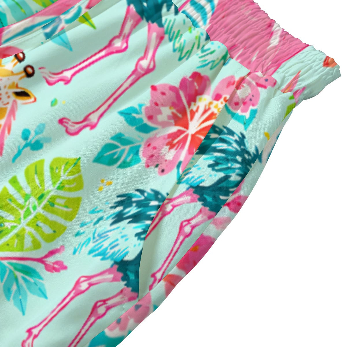 All-Over Print Women's Shorts With Drawstring | Rayon