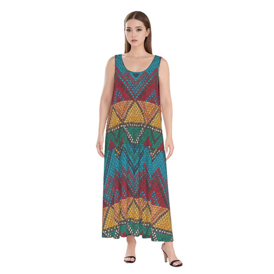 Serengeti Sun Savanna Maxi Dress by Dreamsia