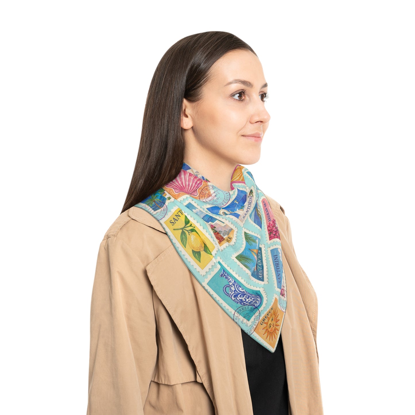 The Santorini Postcard Scarf