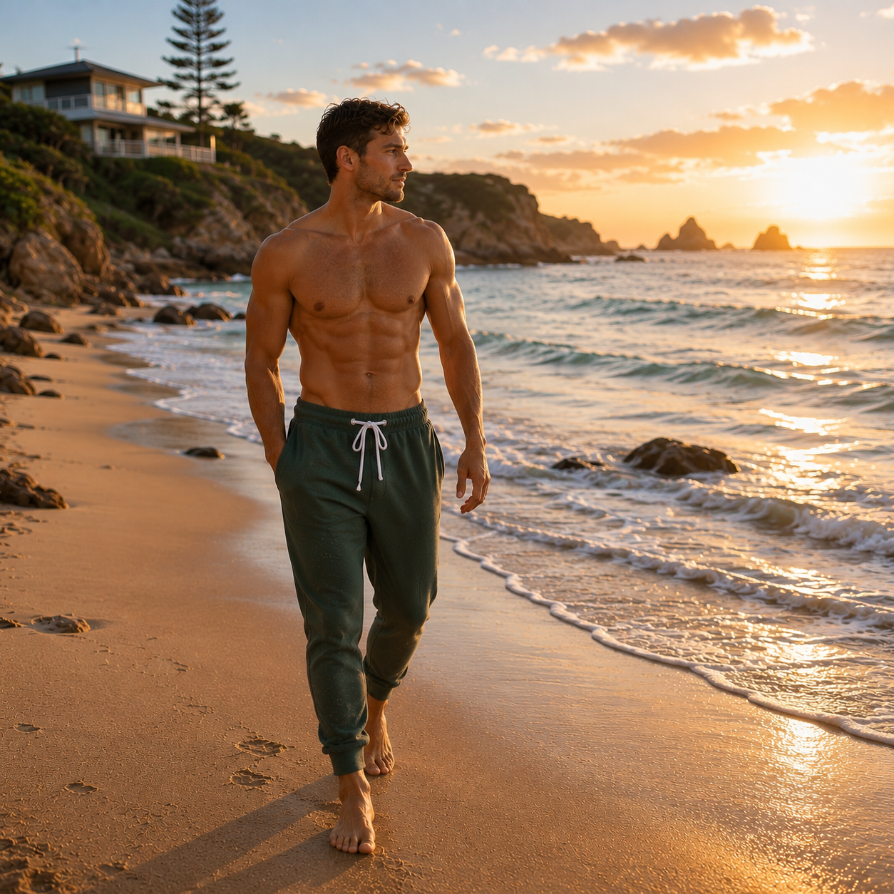 Down Under Dreamscape Adventure Joggers (eucalyptus green)