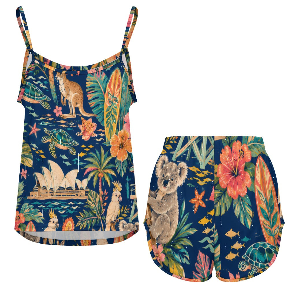 Down Under Dreamscape Strap pajama Set