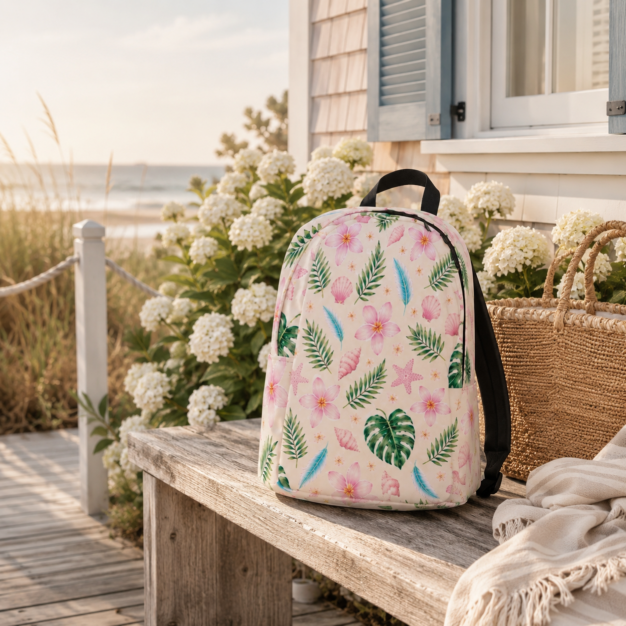 Coastal Cream Minimalist Backpack