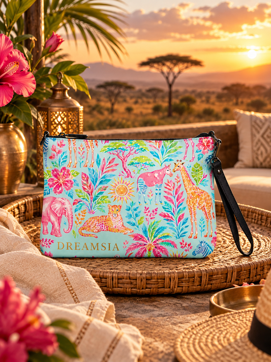 Safari Sunset Crossbody Bag by Dreamsia