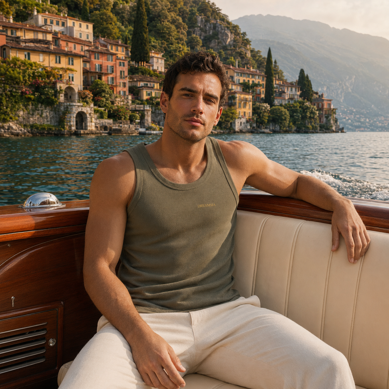 Men's Olive Tank Top