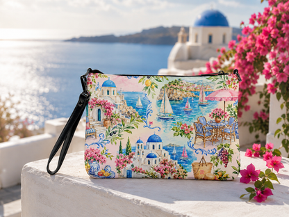 Santorini Watercolor Crossbody Bag by Dreamsia, third view