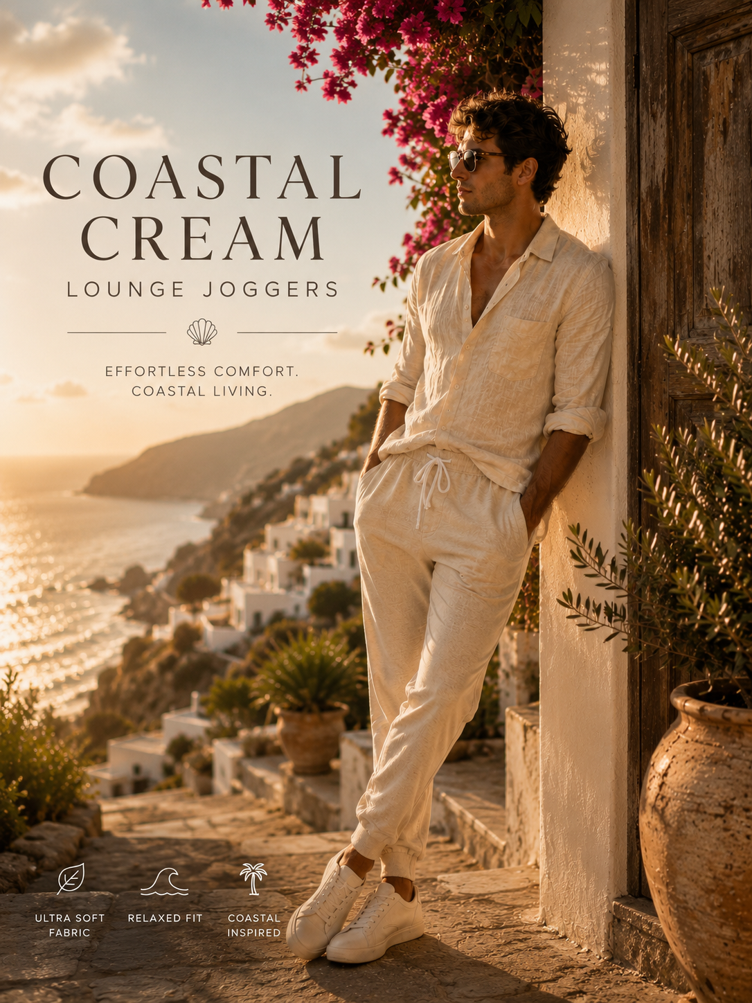 Coastal Cream Lounge Joggers