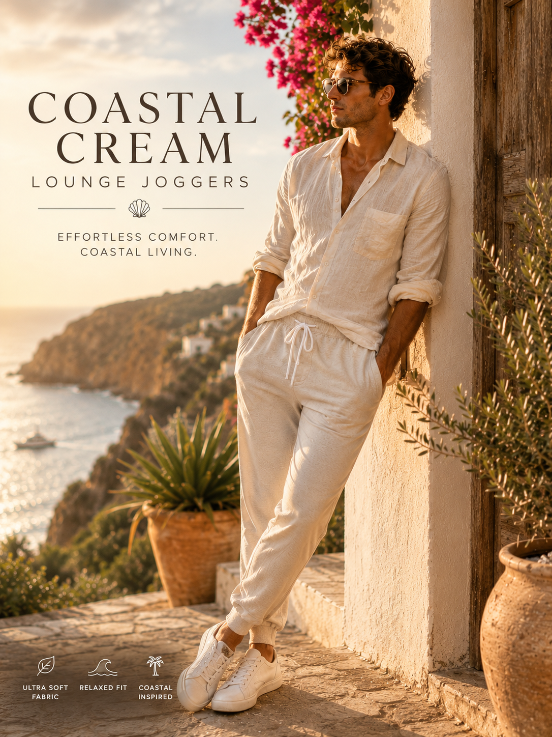 Coastal Cream Lounge Joggers