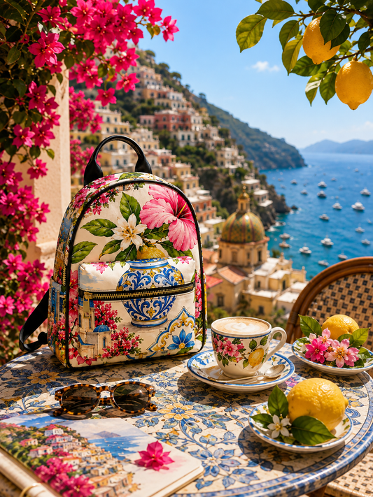 Amalfi Bloom PU Backpack