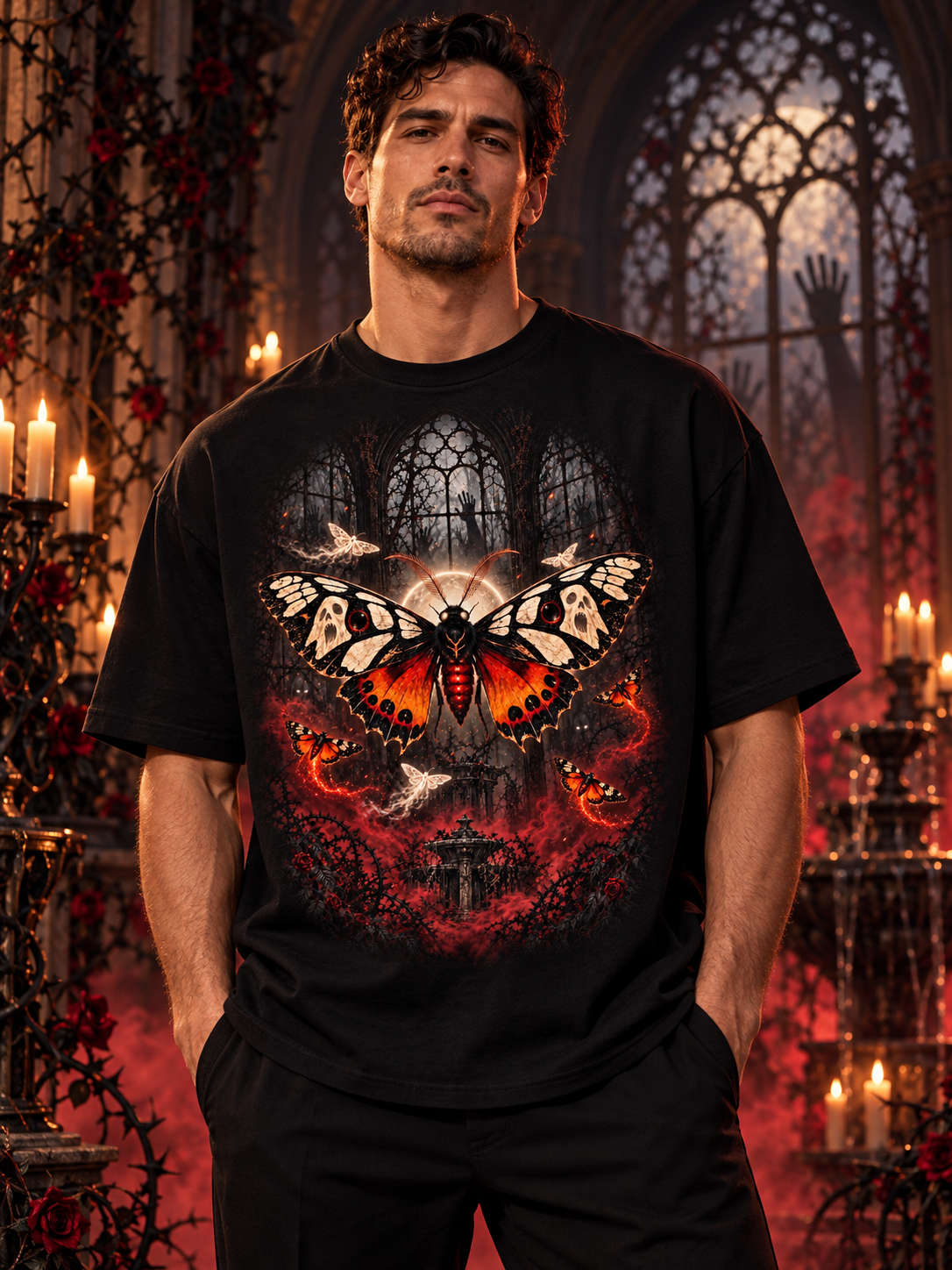 All-Over Print Men's Oversize Short Sleeve T-Shirt|180GSM COTTON