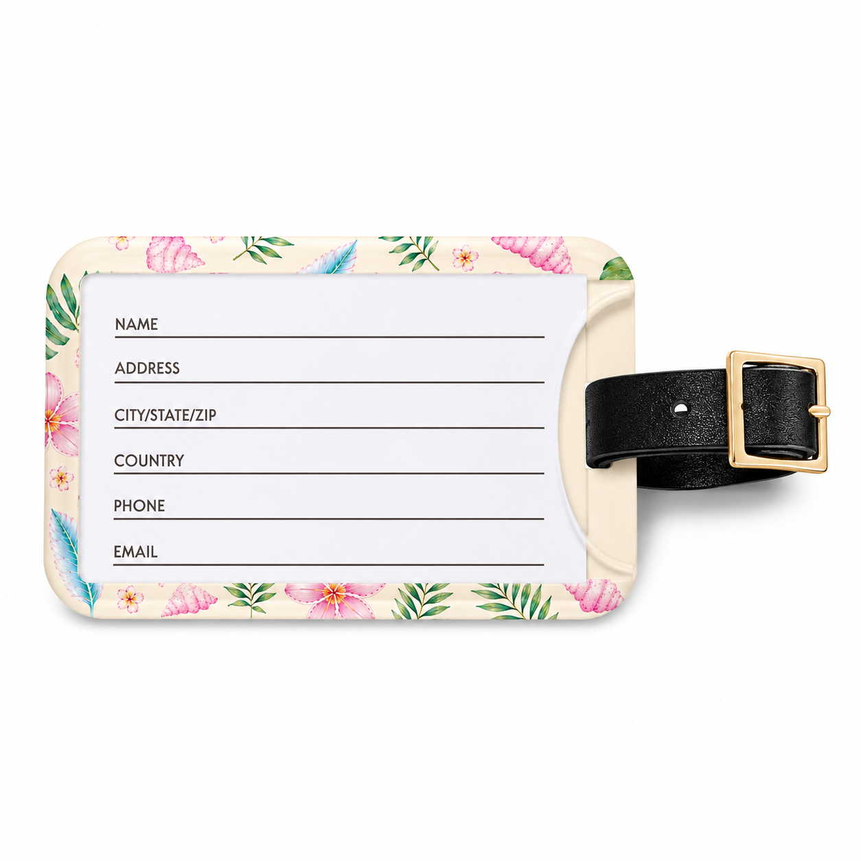 Coastal Cream Luggage tag