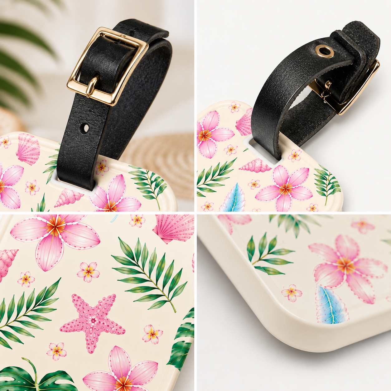 Coastal Cream Luggage tag