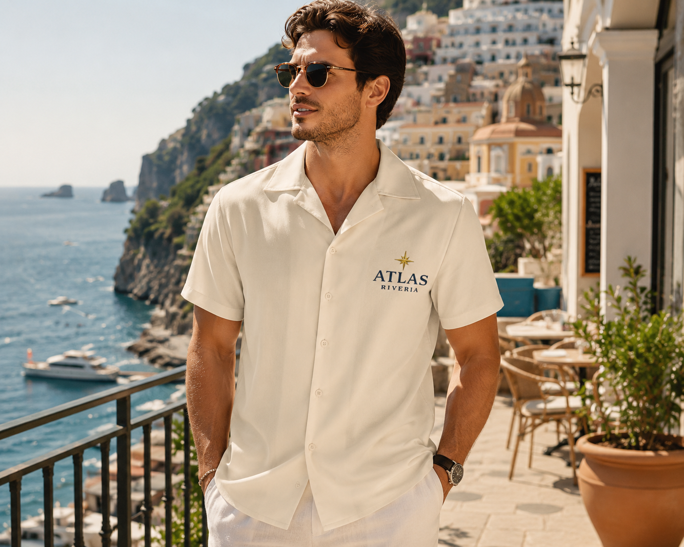 Cuban collar shirt
