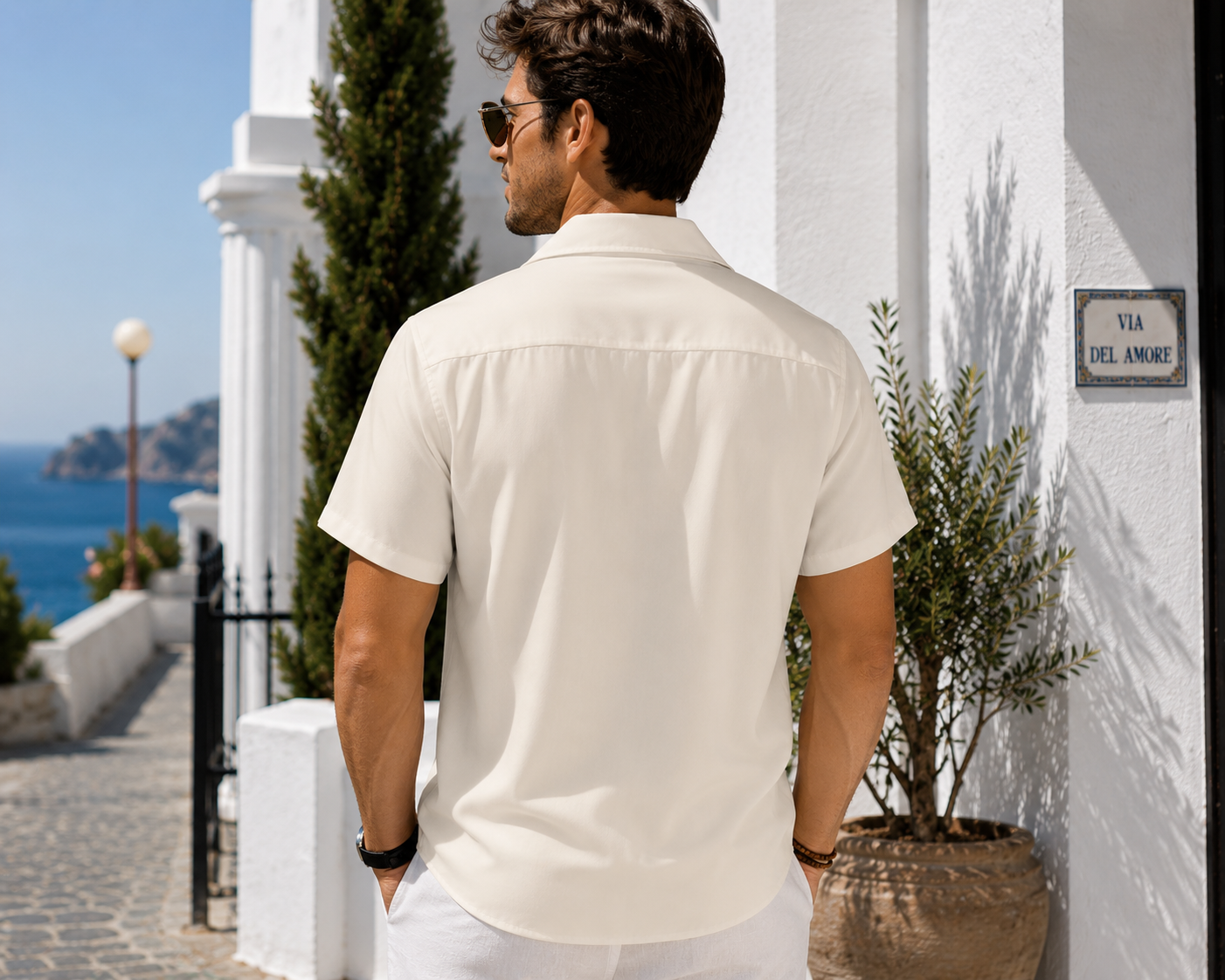 Cuban collar shirt