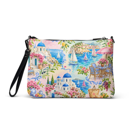 Santorini Watercolor Crossbody Bag by Dreamsia, fifth view