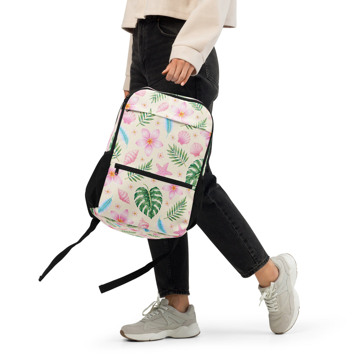 Coastal Cream Utility backpack by Dreamsia, third view