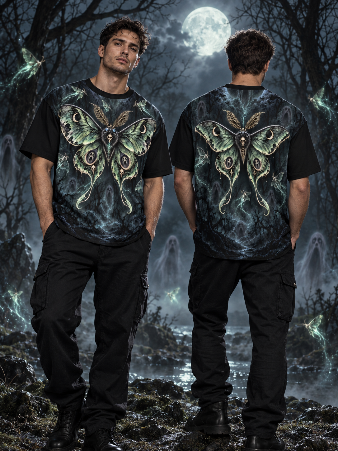All-Over Print Men's Oversize Short Sleeve T-Shirt|180GSM COTTON