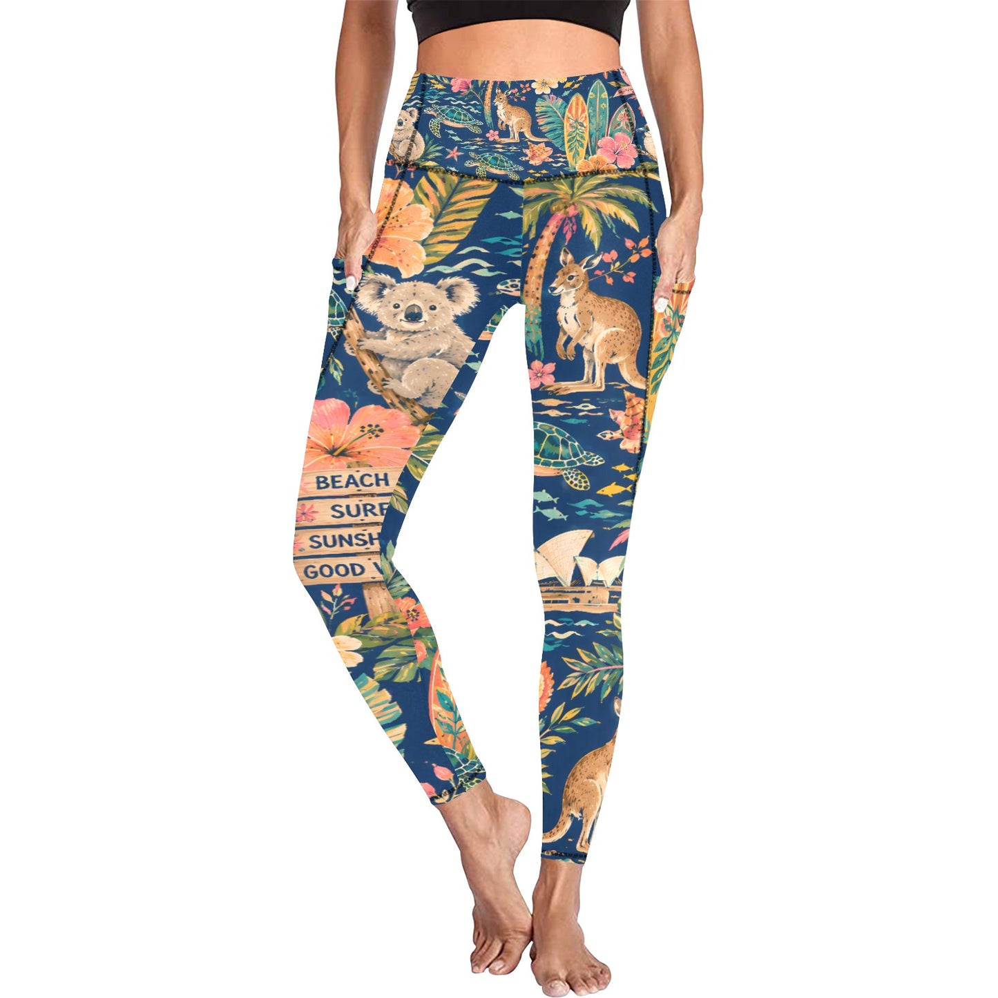 Down Under Dreamscape Leggings with Pockets