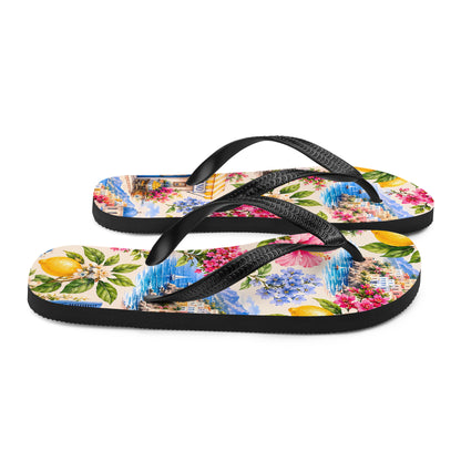 Amalfi Bloom Flip-Flops by Dreamsia, fourth view